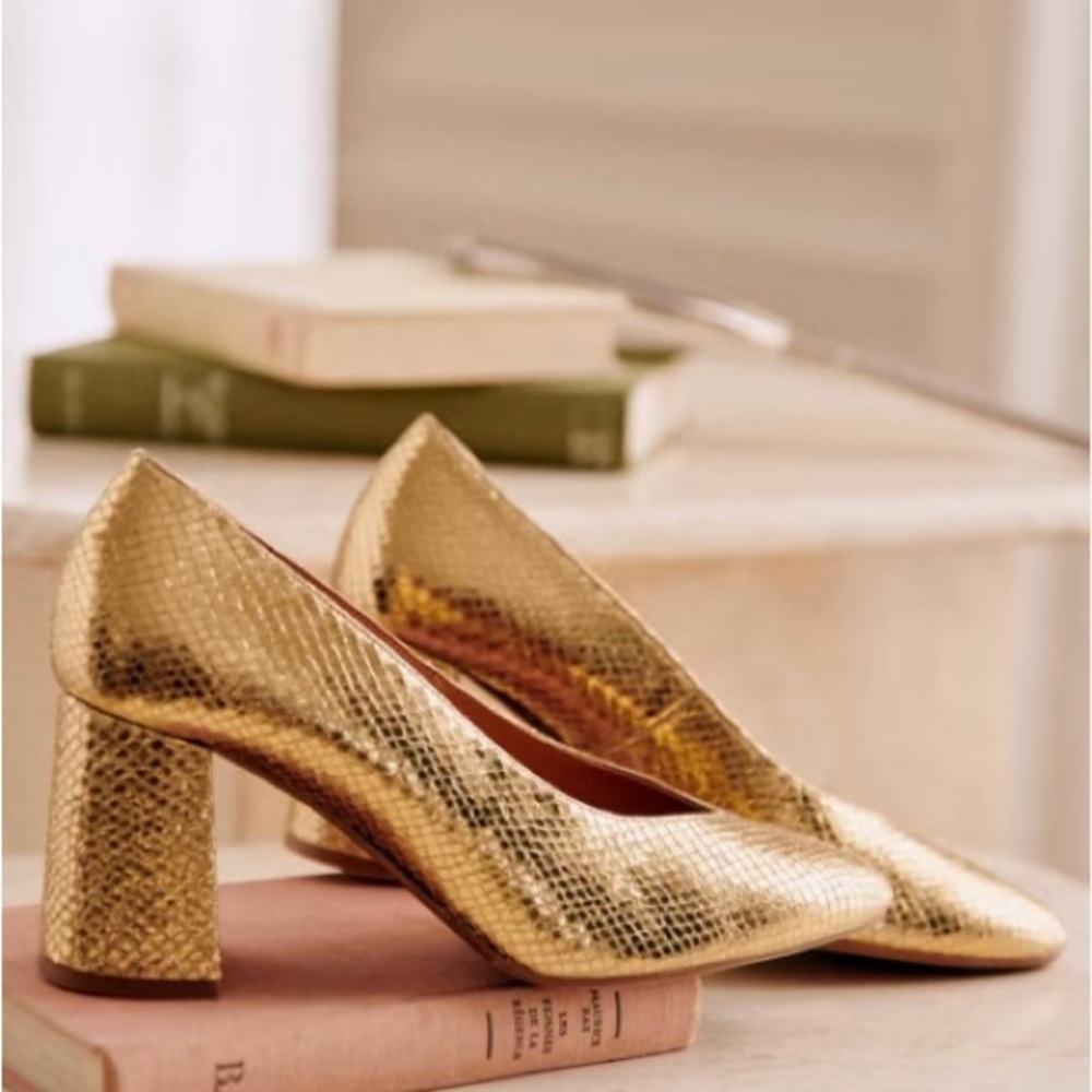 Sezane Alice Pump Gold